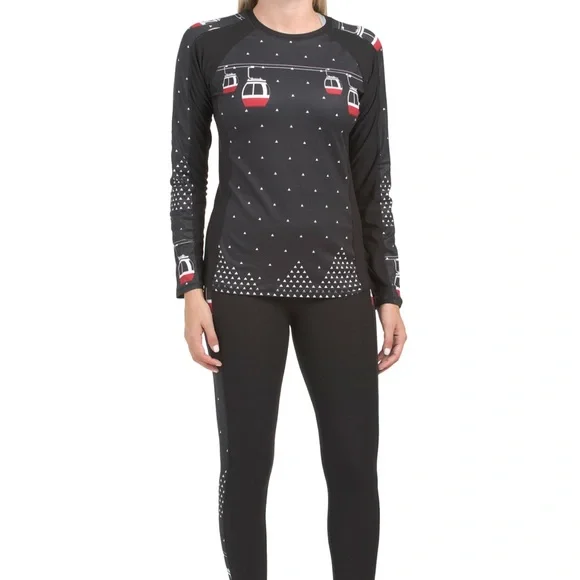 Gondola Ski Lift Base Layer Shirt - Part of Set - Fits S-M - Picture 3 of 7